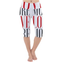 More Love More Lightweight Velour Cropped Yoga Leggings by Lovemore