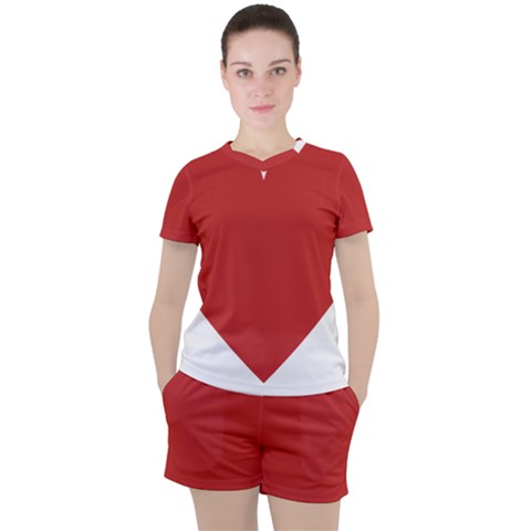 Heart Women s Tee And Shorts Set by Lovemore