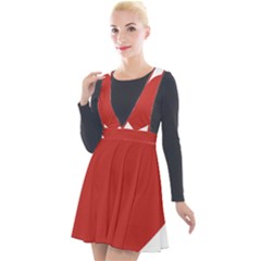 Heart Plunge Pinafore Velour Dress by Lovemore