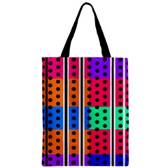 Polka Dots Two Times 5 Black Zipper Classic Tote Bag by impacteesstreetwearten