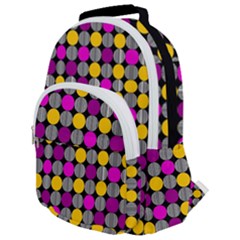 Polka Dots Two Times 4 Black Rounded Multi Pocket Backpack by impacteesstreetwearten