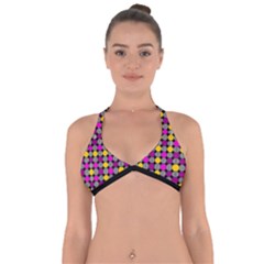 Polka Dots Two Times 4 Black Halter Neck Bikini Top by impacteesstreetwearten