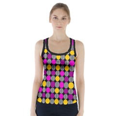 Polka Dots Two Times 4 Black Racer Back Sports Top by impacteesstreetwearten