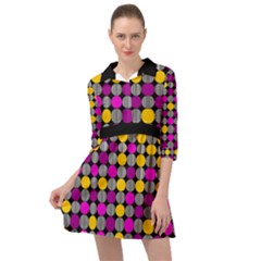 Polka Dots Two Times 4 Black Mini Skater Shirt Dress by impacteesstreetwearten