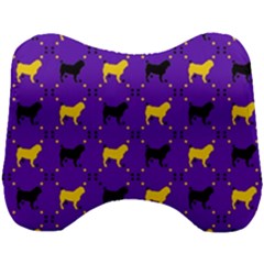 Elegant Pugs Head Support Cushion