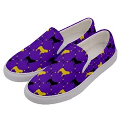 Elegant pugs Men s Canvas Slip Ons