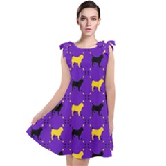 Elegant Pugs Tie Up Tunic Dress by ElegantGP