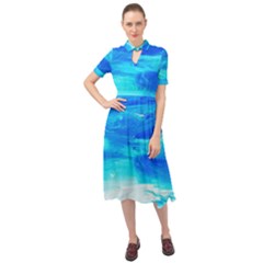 Sky 1 1 Keyhole Neckline Chiffon Dress by bestdesignintheworld