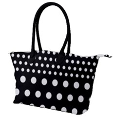 Polka Dots Two Times 11 Black Canvas Shoulder Bag by impacteesstreetwearten