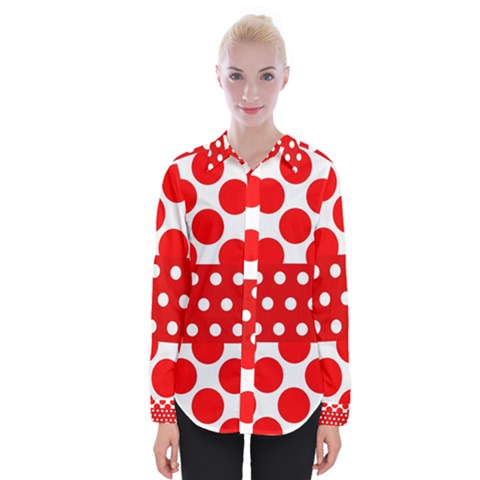 Polka Dots Two Times 9 Womens Long Sleeve Shirt by impacteesstreetwearten