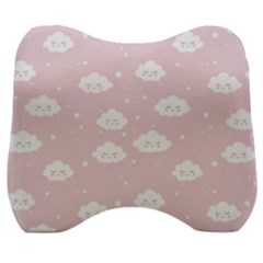 Kawaii cloud pattern Velour Head Support Cushion