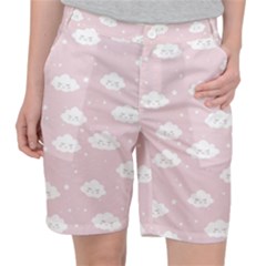 Kawaii cloud pattern Pocket Shorts