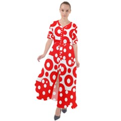 Polka Dots Two Times 10 Waist Tie Boho Maxi Dress by impacteesstreetwearten