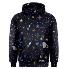 Starry Night  Space Constellations  Stars  Galaxy  Universe Graphic  Illustration Men s Pullover Hoodie by Vaneshart