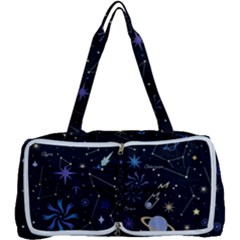 Starry Night  Space Constellations  Stars  Galaxy  Universe Graphic  Illustration Multi Function Bag by Vaneshart