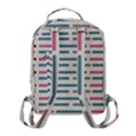 Long Lines Vector Pattern Flap Pocket Backpack (Small) View3