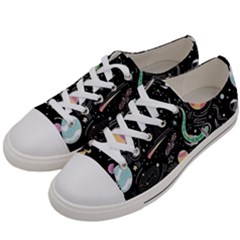 Animals Galaxy Space Women s Low Top Canvas Sneakers by Vaneshart