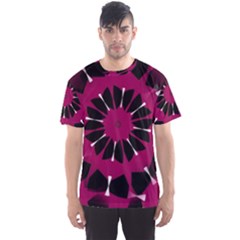 Pink And Black Seamless Pattern Men s Sports Mesh Tee