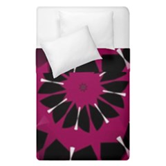 Pink And Black Seamless Pattern Duvet Cover Double Side (Single Size)