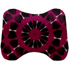 Pink And Black Seamless Pattern Head Support Cushion