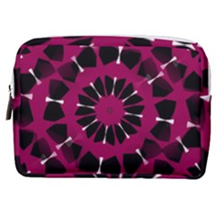 Pink And Black Seamless Pattern Make Up Pouch (Medium)