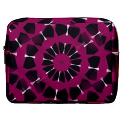 Pink And Black Seamless Pattern Make Up Pouch (Large)