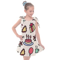 Kids Birthday Kids  Tie Up Tunic Dress by Vaneshart