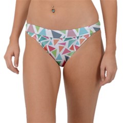 Colorful Triangle Vector Pattern Band Bikini Bottom by Vaneshart