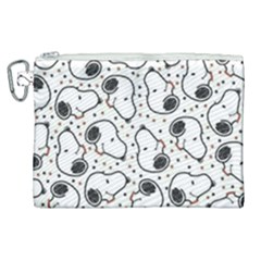 Dog Pattern Canvas Cosmetic Bag (xl) by Vaneshart