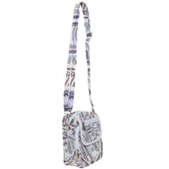 Mixed Dollars Shoulder Strap Belt Bag by Vaneshart