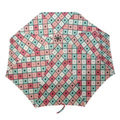 Romboidal Vector Pattern Folding Umbrellas