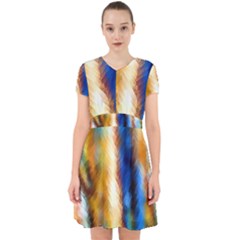 Abstract Paint Smears Adorable In Chiffon Dress by Vaneshart
