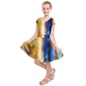 Abstract Paint Smears Kids  Short Sleeve Dress View1