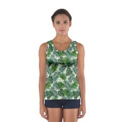 Leaves Tropical Wallpaper Foliage Sport Tank Top 