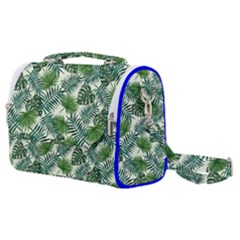 Leaves Tropical Wallpaper Foliage Satchel Shoulder Bag by Vaneshart