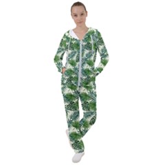 Leaves Tropical Wallpaper Foliage Women s Tracksuit