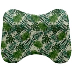 Leaves Tropical Wallpaper Foliage Head Support Cushion