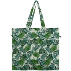 Leaves Tropical Wallpaper Foliage Canvas Travel Bag