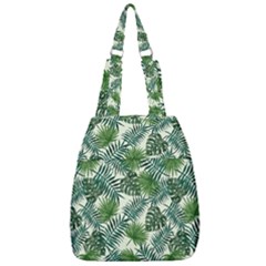 Leaves Tropical Wallpaper Foliage Center Zip Backpack