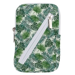 Leaves Tropical Wallpaper Foliage Belt Pouch Bag (Large)