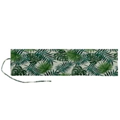 Leaves Tropical Wallpaper Foliage Roll Up Canvas Pencil Holder (l) by Vaneshart