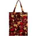 Floral Pattern Design Zipper Classic Tote Bag View1