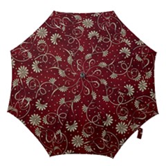 Floral Pattern Background Hook Handle Umbrellas (medium) by Vaneshart