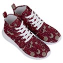 Floral Pattern Background Women s Lightweight High Top Sneakers View3