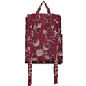 Floral Pattern Background Buckle Everyday Backpack View3