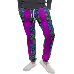 Flowers In A Rainbow Liana Forest Festive Men s Jogger Sweatpants