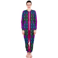 Flowers In A Rainbow Liana Forest Festive Onepiece Jumpsuit (ladies) 