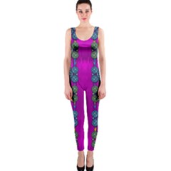 Flowers In A Rainbow Liana Forest Festive One Piece Catsuit