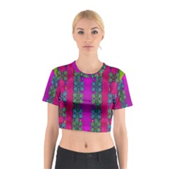 Flowers In A Rainbow Liana Forest Festive Cotton Crop Top