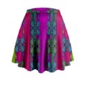 Flowers In A Rainbow Liana Forest Festive Mini Flare Skirt View2